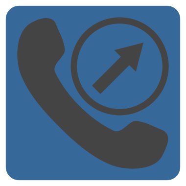 Giden Çağrı Düz Vektör Sembolü