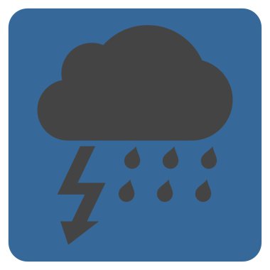 Fırtına düz vektör piktogram