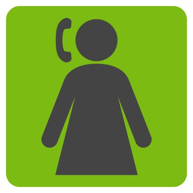 Kadın düz vektör piktogram arama