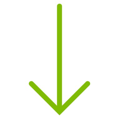 Düz vektör simgesi aşağı ok