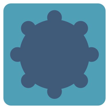 dişli düz vektör simgesi