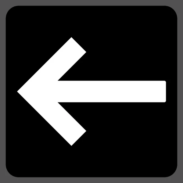 Vänsterpilen platt vektor symbol — Stock vektor