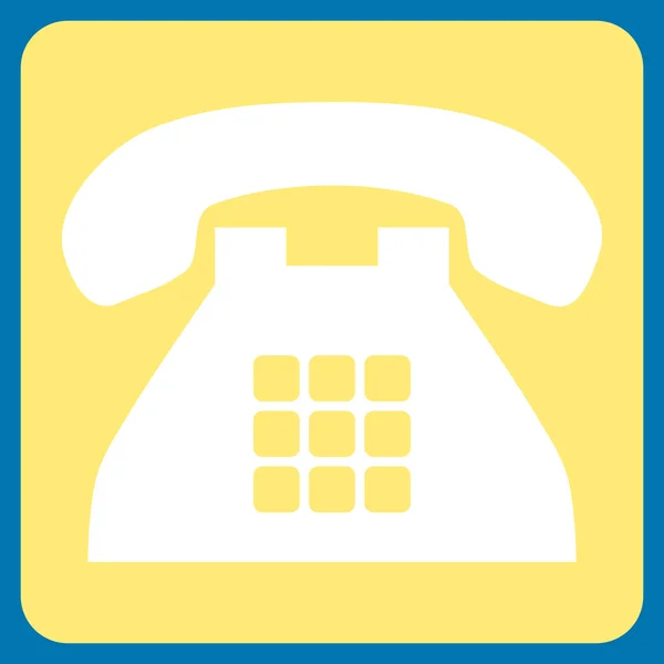 Ton Telefon flache Vektor-Symbol — Stockvektor
