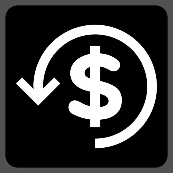 Icône vectorielle plate de remboursement — Image vectorielle