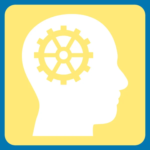 Intellect Flat Vector Icon — Stock Vector