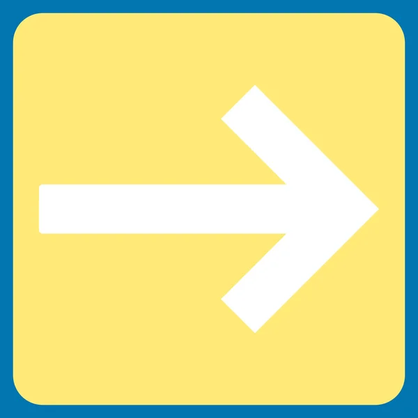 Right Arrow Flat Vector Icon — Stock Vector