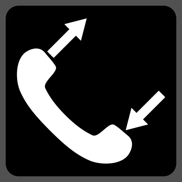 Telefoon praten plat vector pictogram — Stockvector