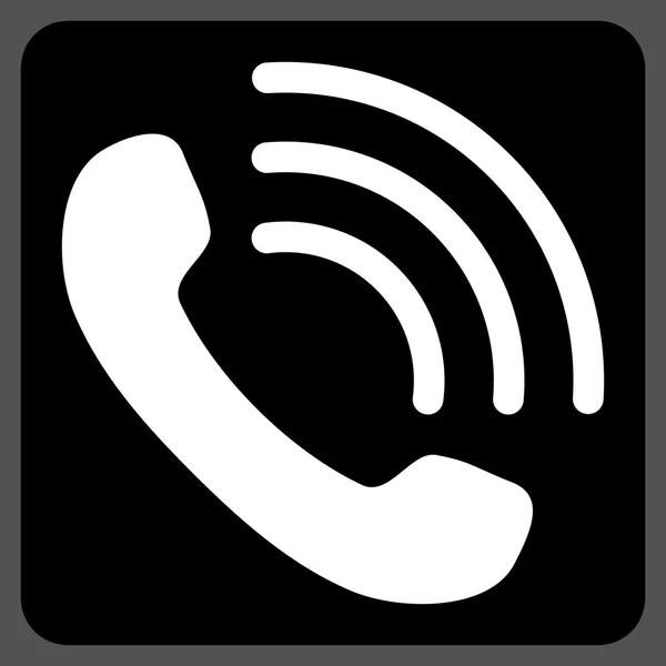 Telefoongesprek plat vector symbool — Stockvector