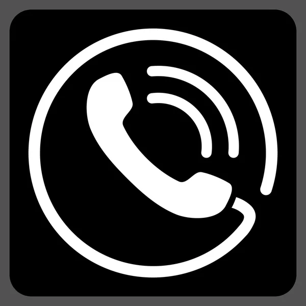 Σύμβολο επίπεδου διανύσματος τηλεφωνικής κλήσης — Διανυσματικό Αρχείο