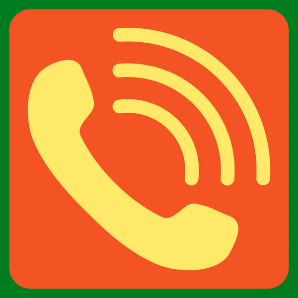 Εικονίδιο επίπεδου διανύσματος κλήσης τηλεφώνου — Διανυσματικό Αρχείο