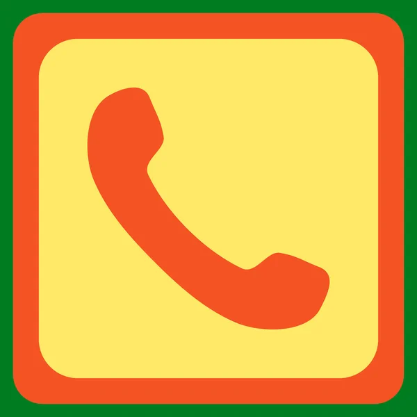 Телефон плоский вектор значок — стоковый вектор