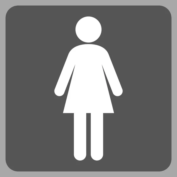 Woman Flat Vector Pictogram — Διανυσματικό Αρχείο