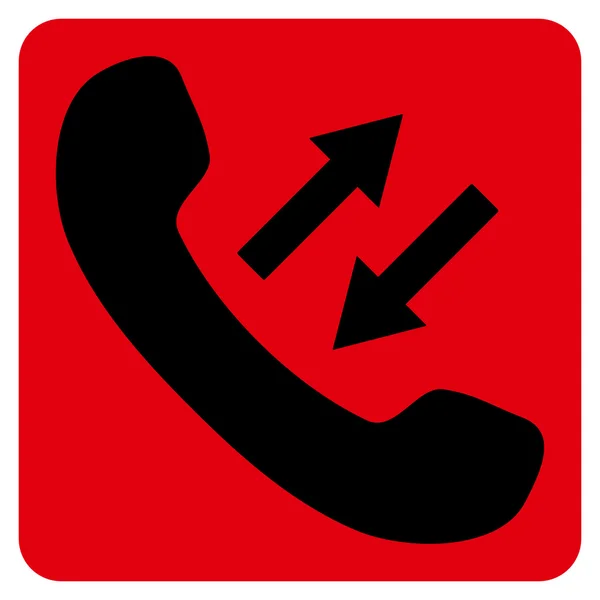 Telefon rozmowa płaski wektor ikona — Wektor stockowy