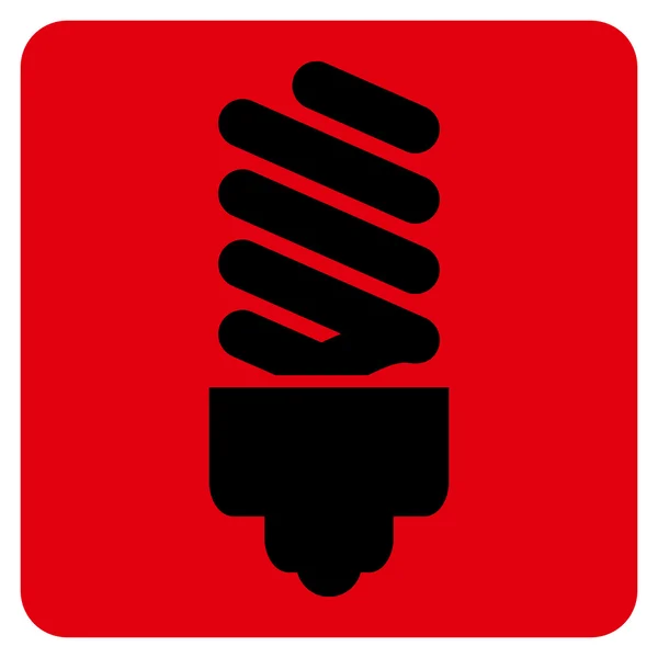 Fluorescent Bulb Flat Vector Icon — Stock Vector