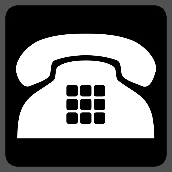 Toon telefoon platte Vector symbool — Stockvector