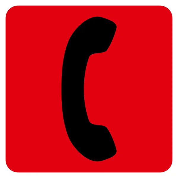 Ikona telefonu odbiornik płaskie wektor — Wektor stockowy
