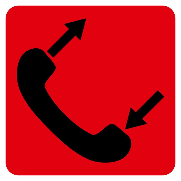 Telefon rozmowa płaski wektor symbol — Wektor stockowy