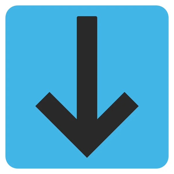 Pictogramme vectoriel plat Flèche vers le bas — Image vectorielle