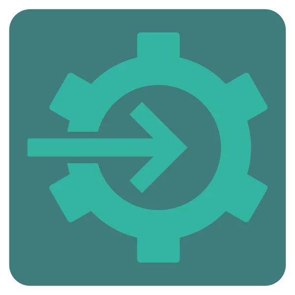 COG Integration platt vektor Symbol — Stock vektor