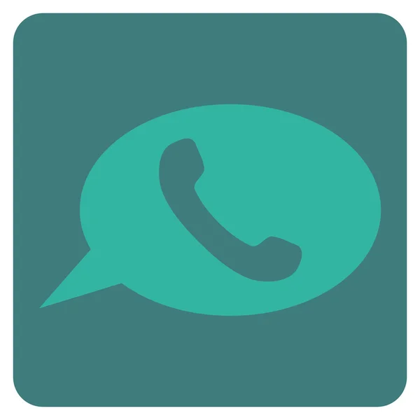 Telefoon bericht platte Vector Icon — Stockvector