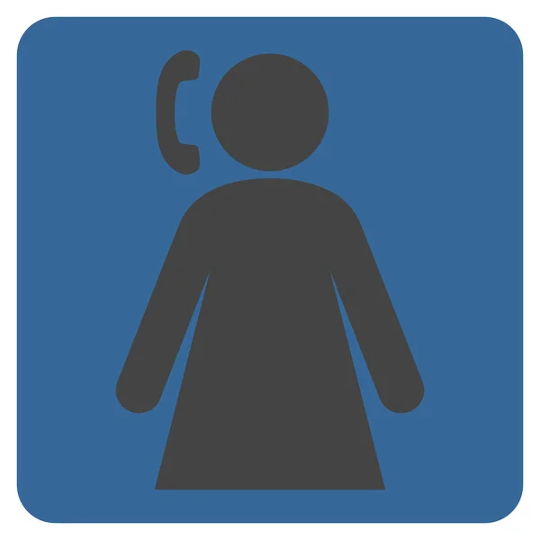 Символ плоского вектора женщины — стоковый вектор