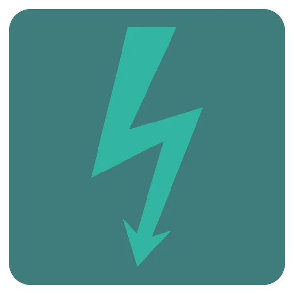 High Voltage Flat Vector Symbol — Stock Vector