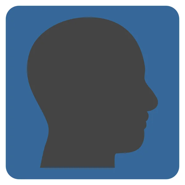 Ikona płaskiego wektora profilu głowy — Wektor stockowy