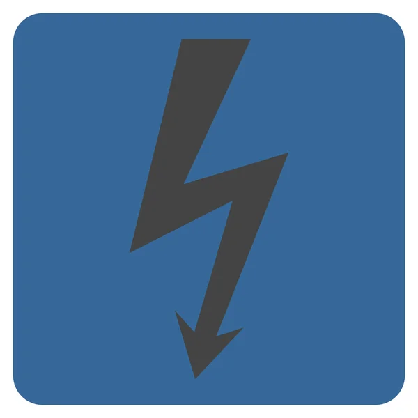 Hoog voltage plat vector symbool — Stockvector