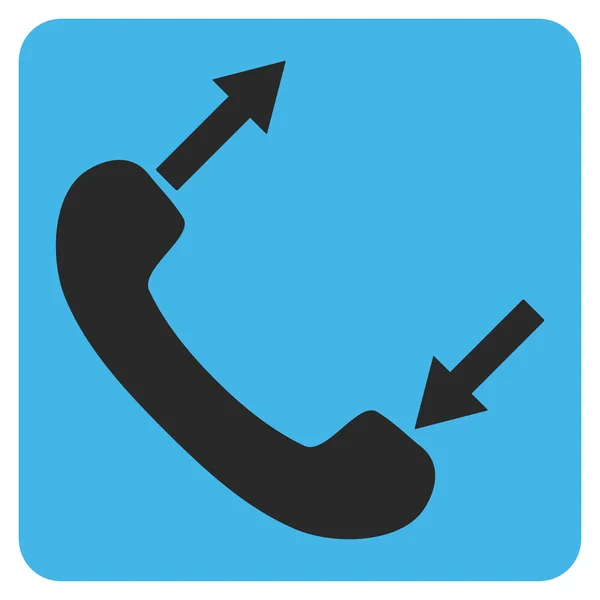 Phone Talking Flat Vector Icon — Stock Vector