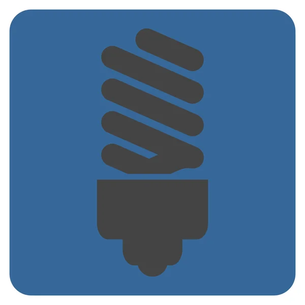 Ampoule fluorescente Icône vectorielle plate — Image vectorielle