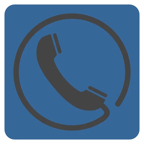 Telefoon plat vector symbool — Stockvector