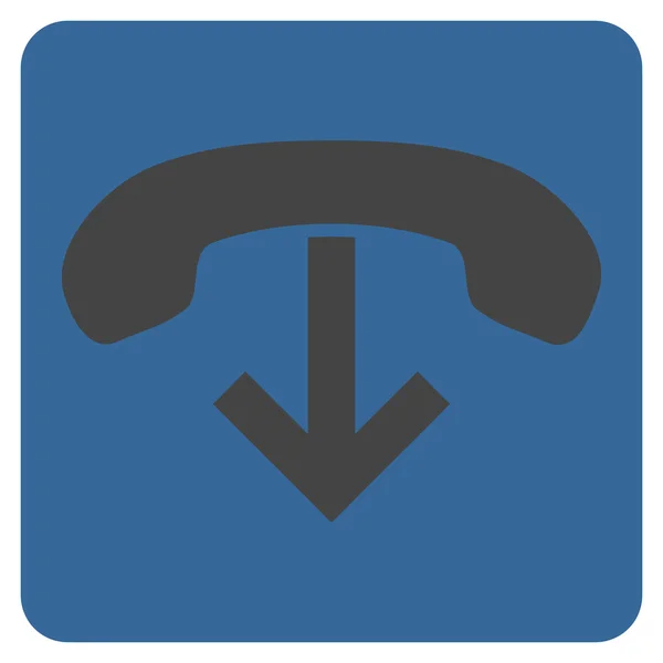 Téléphone Raccrocher Symbole vectoriel plat — Image vectorielle