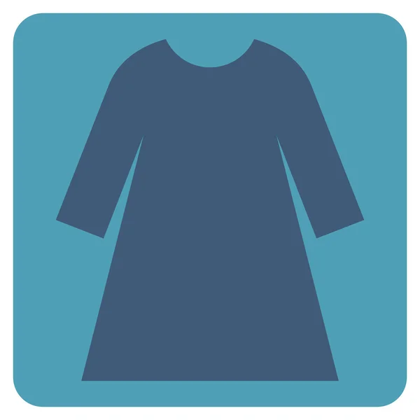 Mulher vestido plana vetor ícone — Vetor de Stock