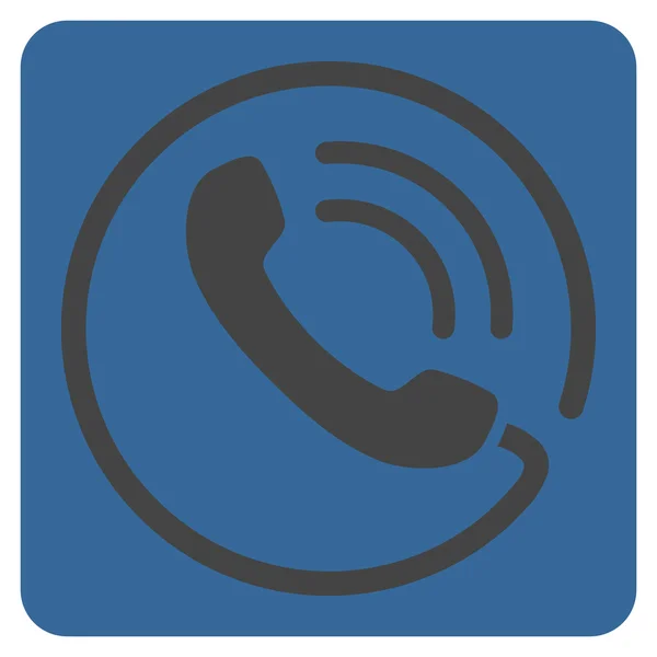 Telefoongesprek plat vector symbool — Stockvector