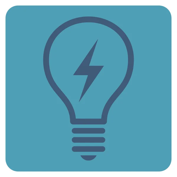 Electric Bulb Flat Vector Icon — Stock Vector