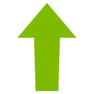 Düz vektör simge yukarı ok