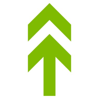 Düz vektör simge yukarı ok