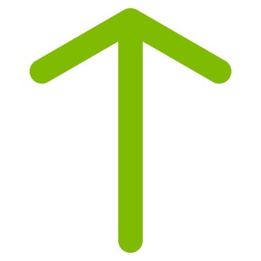 Düz vektör simge yukarı ok