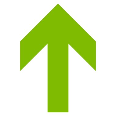 Düz vektör simge yukarı ok