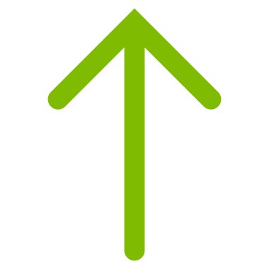 Düz vektör simge yukarı ok