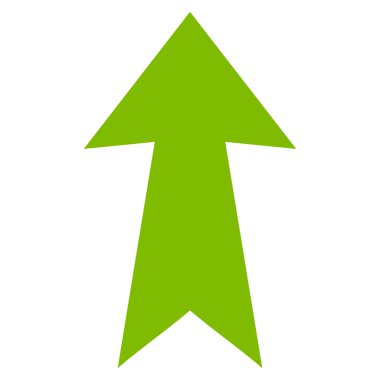 Düz vektör simge yukarı ok