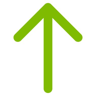 Düz vektör simge yukarı ok