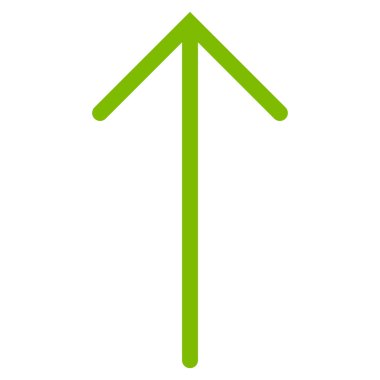 Düz vektör simge yukarı ok