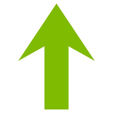 Düz vektör simge yukarı ok