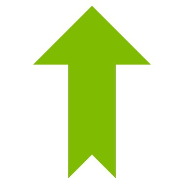 Düz vektör simge yukarı ok