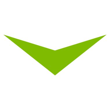 Düz vektör simgesi aşağı ok ucu