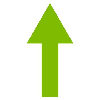 Düz vektör simge yukarı ok