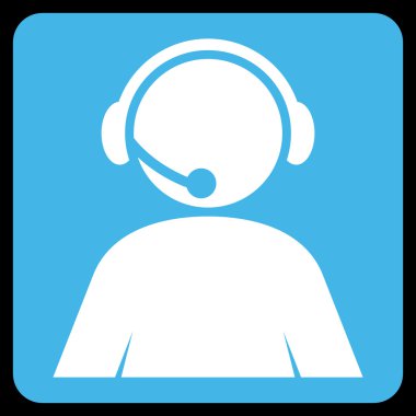 Çağrı Merkezi düz vektör simge