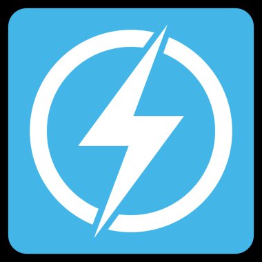 Elektrik düz vektör piktogram