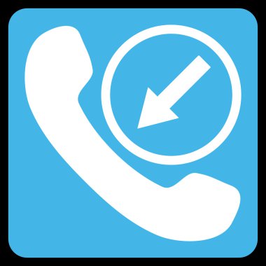 Gelen Çağrı Düz Vektör Sembolü